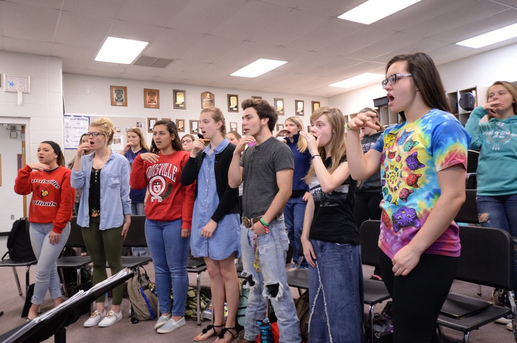 Lanesville choir warmups